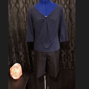 Navy blue Talbots Top Get this as a free gift with any purchase